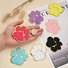 CHGCRAFT 28Pcs 7 Colors Towel Embroidery Style Cloth Self-Adhesive/Sew on Patches DIY-CA0004-87-4