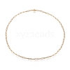 304 Stainless Steel Paperclip Chain Necklace X-NJEW-M183-04G-2