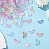 200Pcs Transparent Spray Painted Glass Beads GLAA-PA0001-14-7