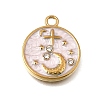 304 Stainless Steel Enamel Pendants STAS-D393-01G-1