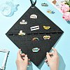 3Pcs 3 Styles Wall Mounted Brooch Jewelry Display Rolls ODIS-CJ0001-03-5