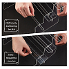 4-Tier Transparent Acrylic Minifigures Display Risers ODIS-WH0043-15B-4