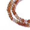 Natural Red Agate Beads Strands G-F596-35-2mm-3