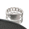 Textured Rectangle 304 Stainless Steel Finger Ring for Women RJEW-L126-03B-P-2