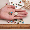 Yilisi 20Pcs 5 Colors Alloy Bead Caps ENAM-YS0001-04-11