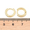 Brass Cubic Zirconia Hoop Earrings EJEW-A156-13A-G-5