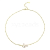 Brass Necklaces for Girls NJEW-D068-01G-2