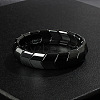 Non-Magnetic Synthetic Hematite Beaded Stretch Bracelets for Men FIND-PW0021-10C-1