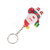 Christmas Theme PVC Plastic Keychains KEYC-JKC00781-02-5