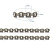Brass Cable Chains CHC-034Y-AB-NF-6