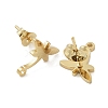 Dragonfly Ion Plating(IP) 304 Stainless Steel Stud Earring Findings STAS-I206-97G-2