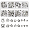   280Pcs 8 Style Tibetan Style Alloy Beads TIBEB-PH0018-58-1