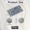3Strands Baking Paint Glass Round Bead Strands DGLA-LT0001-02B-2