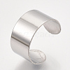 304 Stainless Steel Cuff Rings X-STAS-T045-22B-P-3