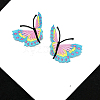Butterfly Shape Computerized Embroidery Cloth Iron on/Sew on Patches WG40112-02-1