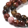 Natural Polychrome Jasper/Picasso Stone/Picasso Jasper Beads Strands G-E571-25A-4