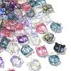 100Pcs 5 Colors Glass Pendants GLAA-CJ0002-34-8