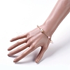 Natural Rose Quartz Link Bracelets BJEW-JB04998-01-5