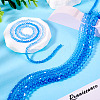 12 Strands 3 Styles Gradient Color Baking Paint Glass Bead Strands DGLA-TA0001-21A-6