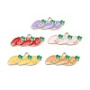 Alloy Enamel Pendants ENAM-O048-04KCG-1