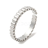 Non-Tarnish 304 Stainless Steel Open Cuff Ring RJEW-C067-28P-1