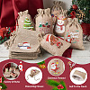 30Pcs 15 Styles Rectangle Jute Cloth Storage Pouches ABAG-KS0001-03-5