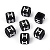 Initial Acrylic Horizontal Hole Beads OACR-ZX006-35H-1