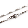 304 Stainless Steel Cable Chain Necklace STAS-M174-026P-1