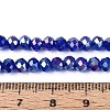 Baking Electroplate Glass Beads Strands DGLA-A039-J4mm-B25-4