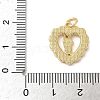 Brass Pave Natural White Shell Religion Pendants KK-S522-23G-B-3