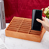 24-Grid Wooden Cell Phone Storage Box AJEW-WH0258-969B-3