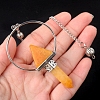 Natural Topaz Jade Dowsing Pendulum Big Pendants PW-WG0EC10-03-1