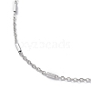 304 Stainless Steel Satellite Chain Necklace for Men Women STAS-B039-13P-2