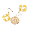 Bling Glass Beads Braided Dangle Earrings EJEW-JE04741-2