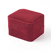 Square Velvet Ring Boxes VBOX-WH0002-03A-1