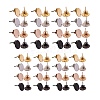 32Pcs 8 Styles PVD Vacuum Plating 304 Stainless Steel Stud Earring Findings STAS-SZ0001-39-1