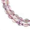 Natural Colorful Fluorite Beads Strands G-G182-C03-01-4