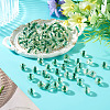 100Pcs Crackle Transparent Glass Beads GLAA-TADJ0001-12F-4