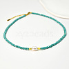 Natural Freshwater Pearl & Glass Beaded Necklaces for Women AC5368-3-1