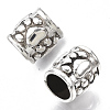 Tibetan Style Alloy European Beads X-TIBE-R317-040AS-LF-1