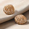 Chic Zinc Alloy Shell Shape Stud Earrings FH5458-2