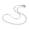 Non-Tarnish 304 Stainless Steel Flat Snake Chain Necklaces NJEW-F277-02B-P-1