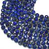 Dyed Natural Lapis Lazuli Beads Strands G-K389-B03-01-3