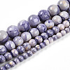 Baking Paint Glass Beads Strands DGLA-N003-4mm-C08-2