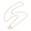 2.5MM 304 Stainless Steel Textured Cable Chain Necklaces with Spring Ring Clasps NJEW-JN05710-4
