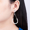 Alloy Crystal Rhinestone Stud Earring Finding EJEW-CD0001-05-11