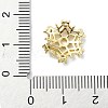 Rack Plating Brass Micro Pave Clear Cubic Zirconia Bead Cap KK-U014-11B-G-3
