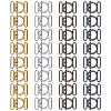 CHGCRAFT 32Pcs 4 Colors Alloy Belt Buckles FIND-CA0009-20-1