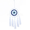 Evil Eye Woven Web/Net Handmade Cotton Cord Macrame Woven Wall Hanging Ornaments PW-WG81140-01-2