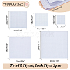   15 Sheets 5 Style 11CT Cross Stitch Fabric Sheets DIY-PH0020-89-2